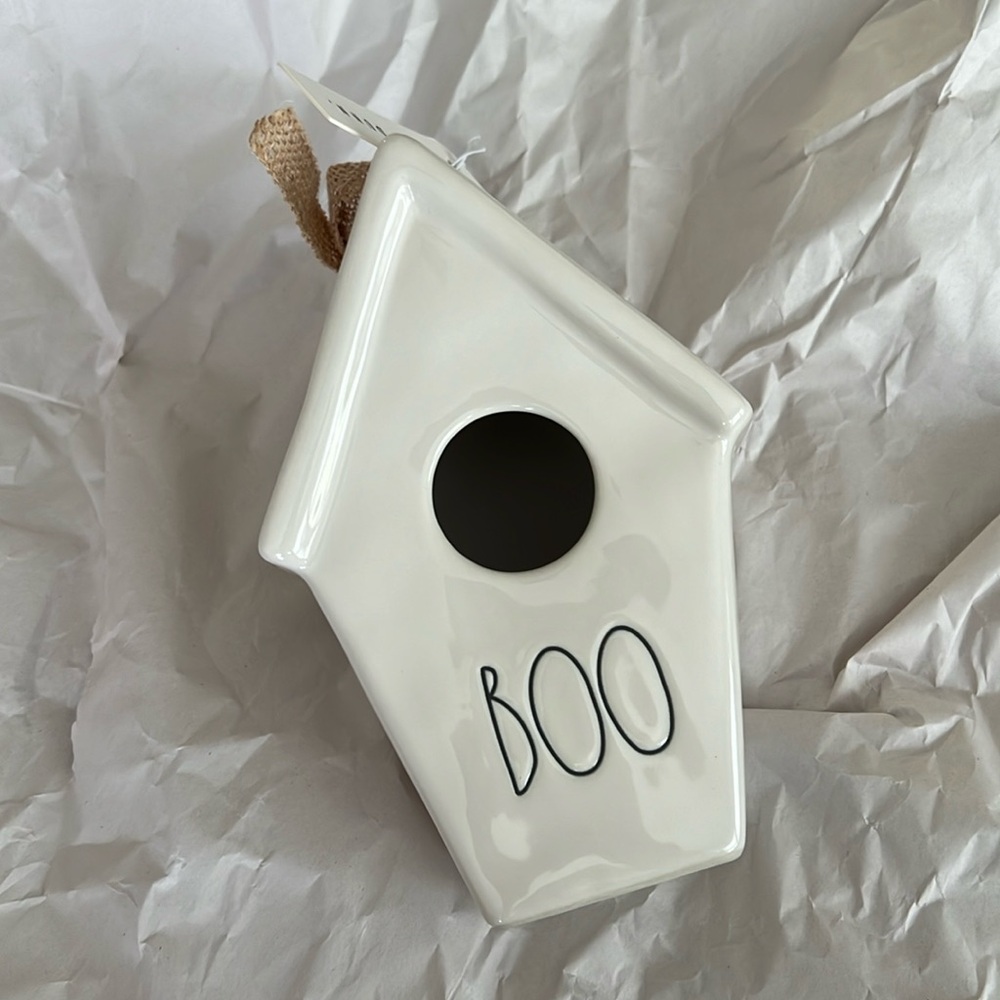 NWT Rae Dunn BOO Birdhouse